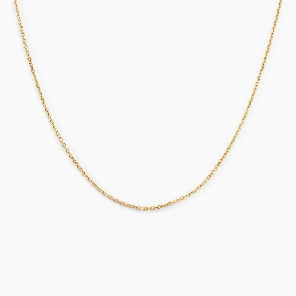 Chaîne Igoa Maille Forçat Diamantee Or Jaune