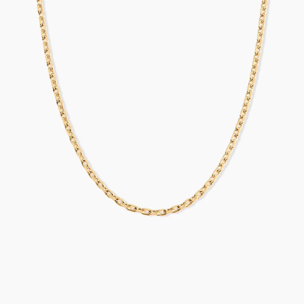 Chaîne Igoa Maille Forçat Diamantee Or Jaune