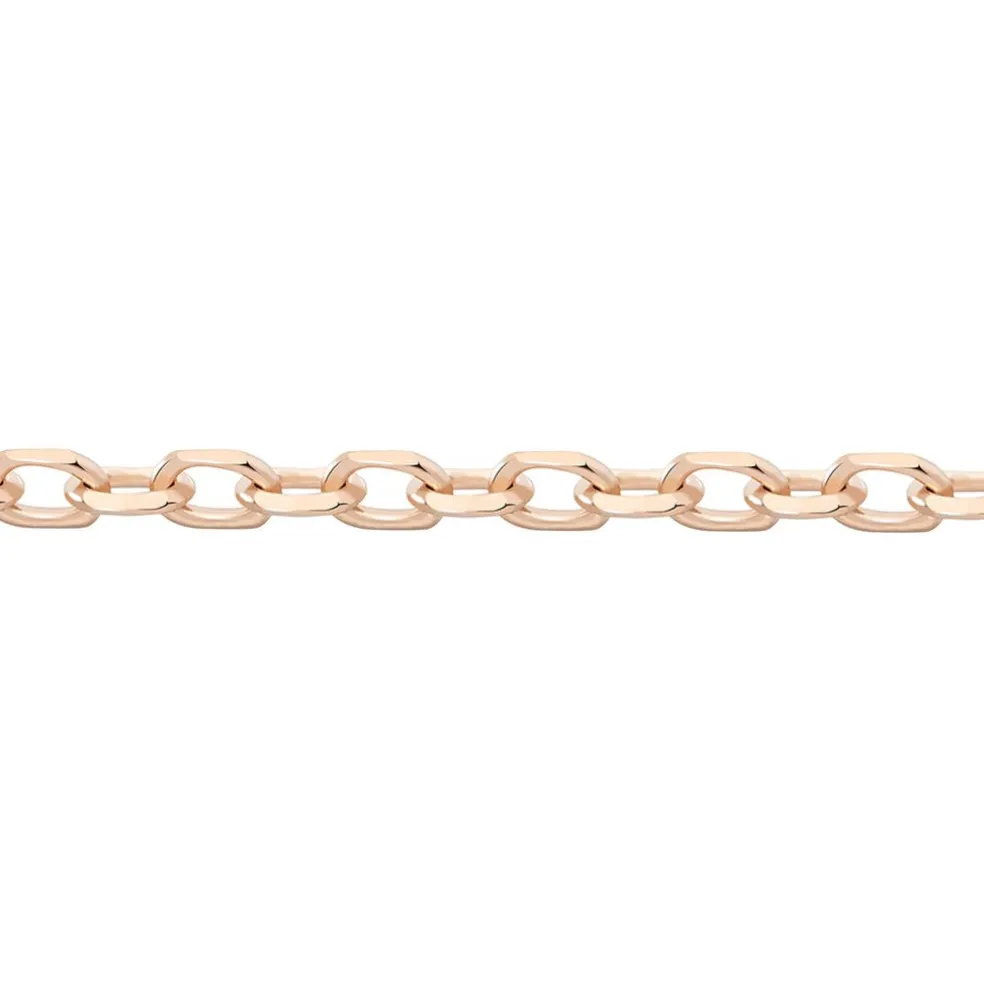 Chaîne Igoa Maille Forçat Diamantee Or Rose