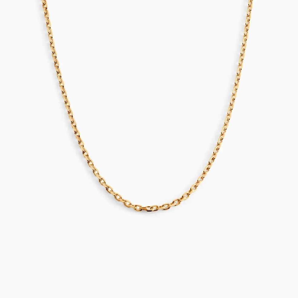Chaîne Igoa Maille Forçat Diamantee Or Jaune