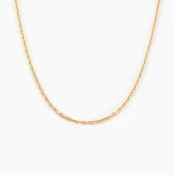 Chaîne Igoa Maille Forçat Diamantee Or Jaune
