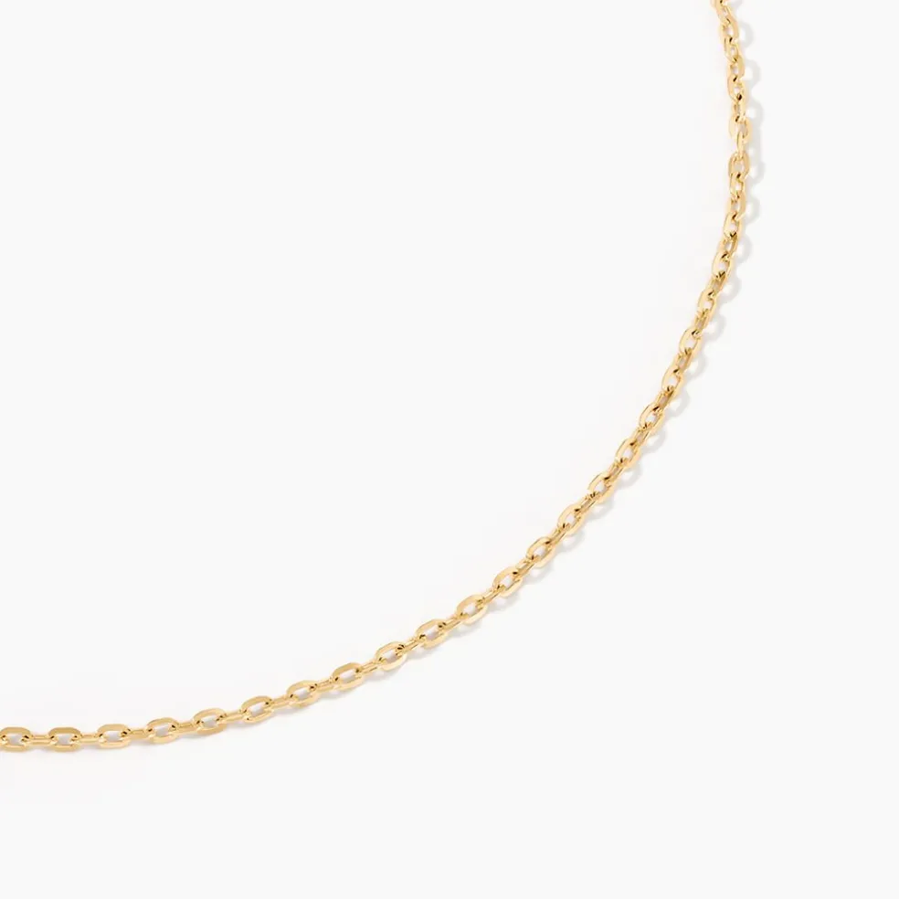 Chaîne Igoa Maille Forçat Diamantee Or Jaune