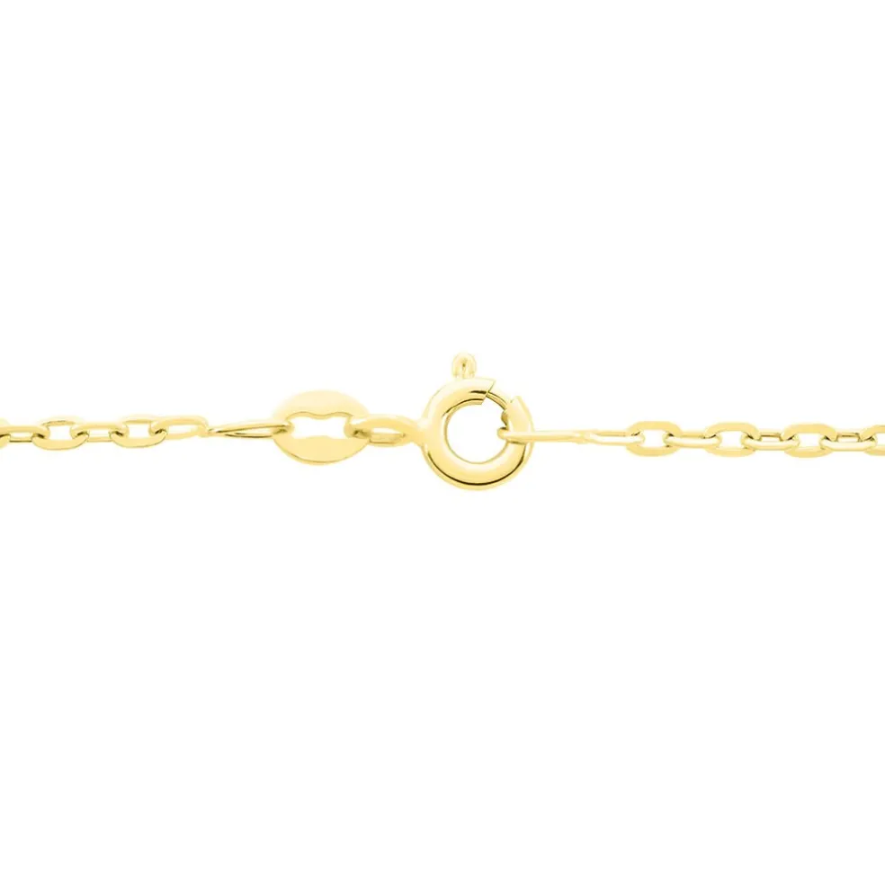 Chaîne Igoa Maille Forçat Diamantee Or Jaune
