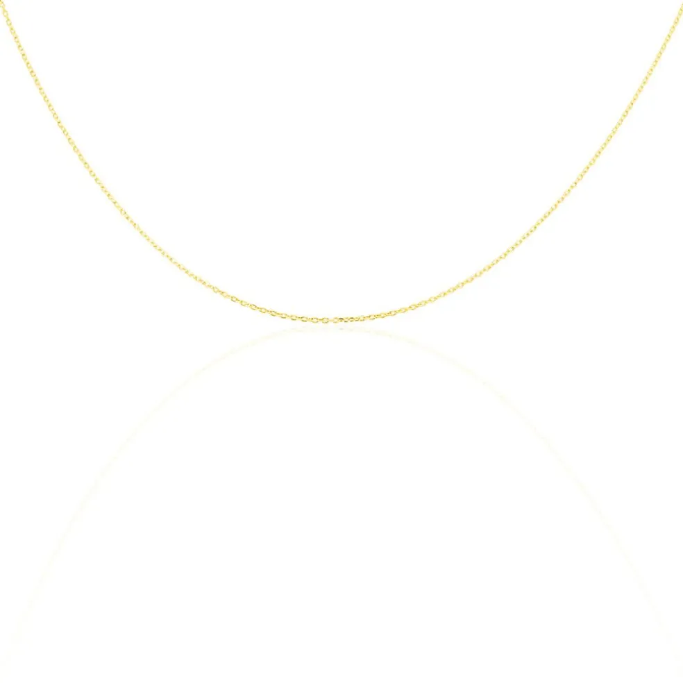 Chaîne Igoa Maille Forçat Diamantee Or Jaune