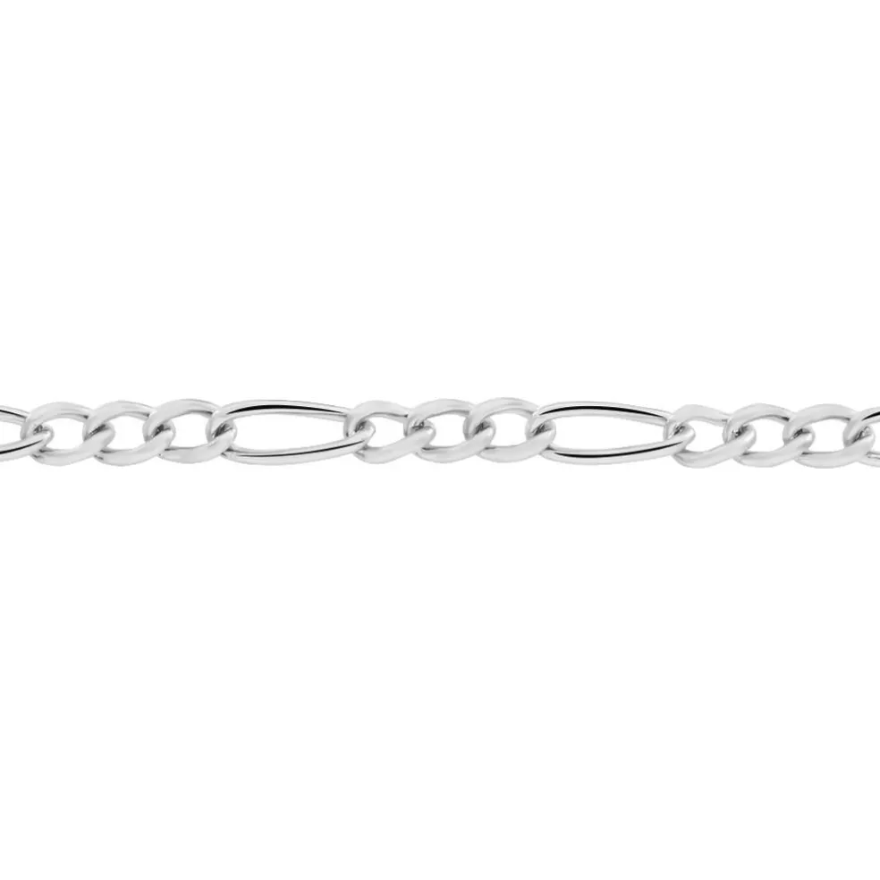 Chaîne Judicaelle Maille Alternée 1/3 Or Blanc