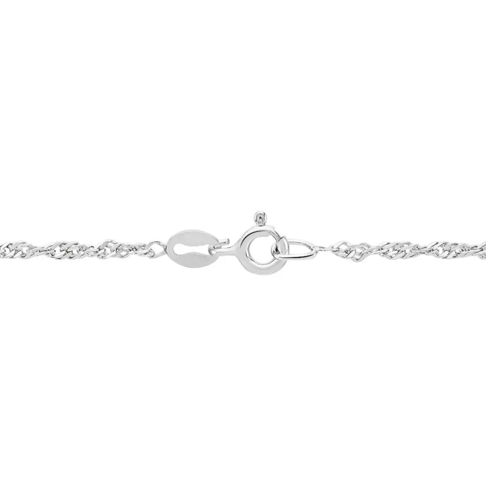 Chaîne Shanone Argent Blanc
