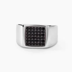 Chevalière Argent Otylia Oxydes De Zirconium