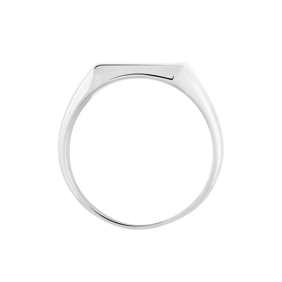 Chevalière Daniel Argent Blanc