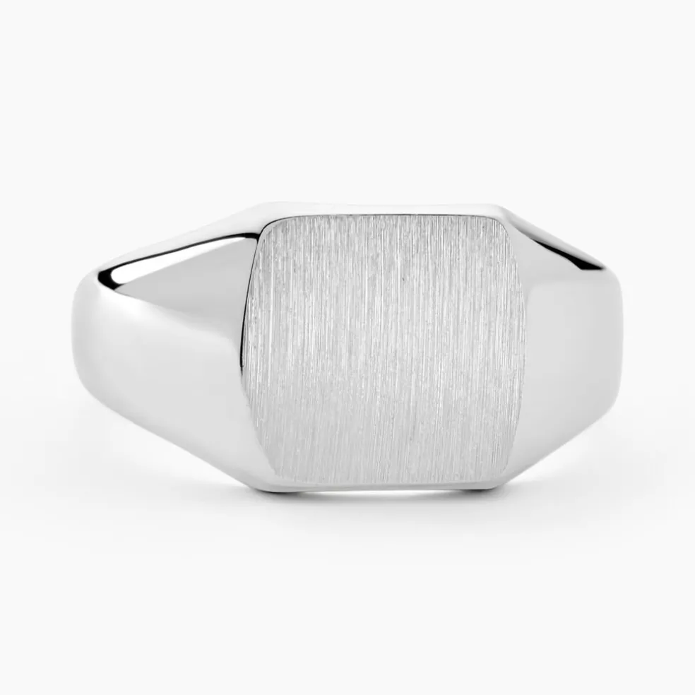 Chevalière Gringoire Argent Blanc