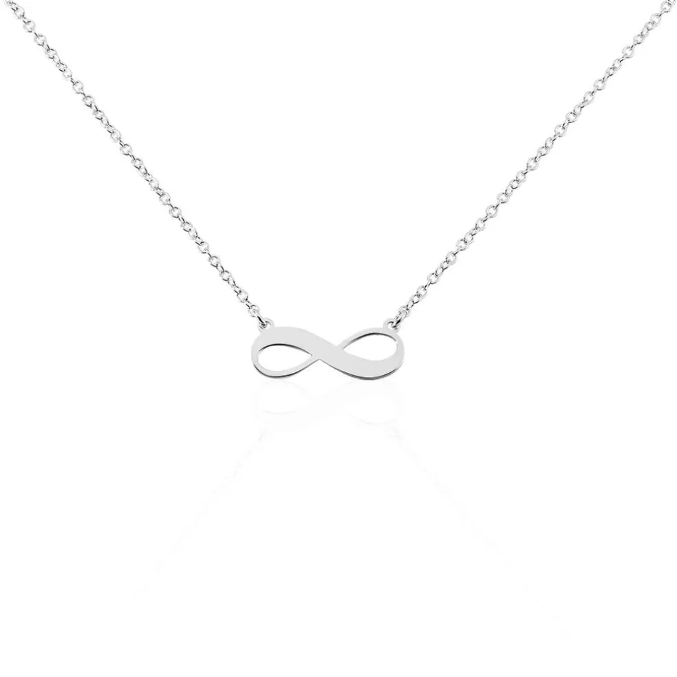 Collier Abelae Argent Blanc