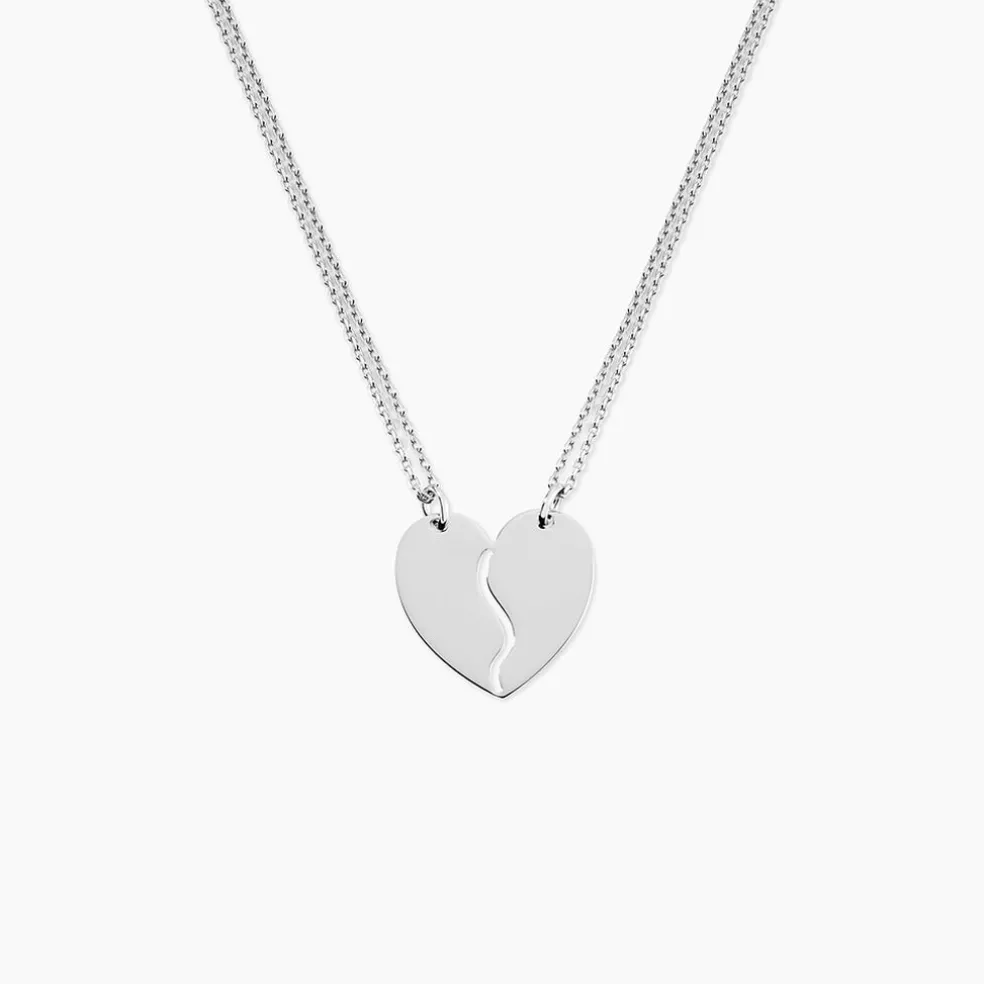 Collier Abrar Argent Blanc