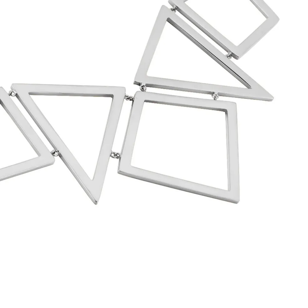 Collier Acier Blanc
