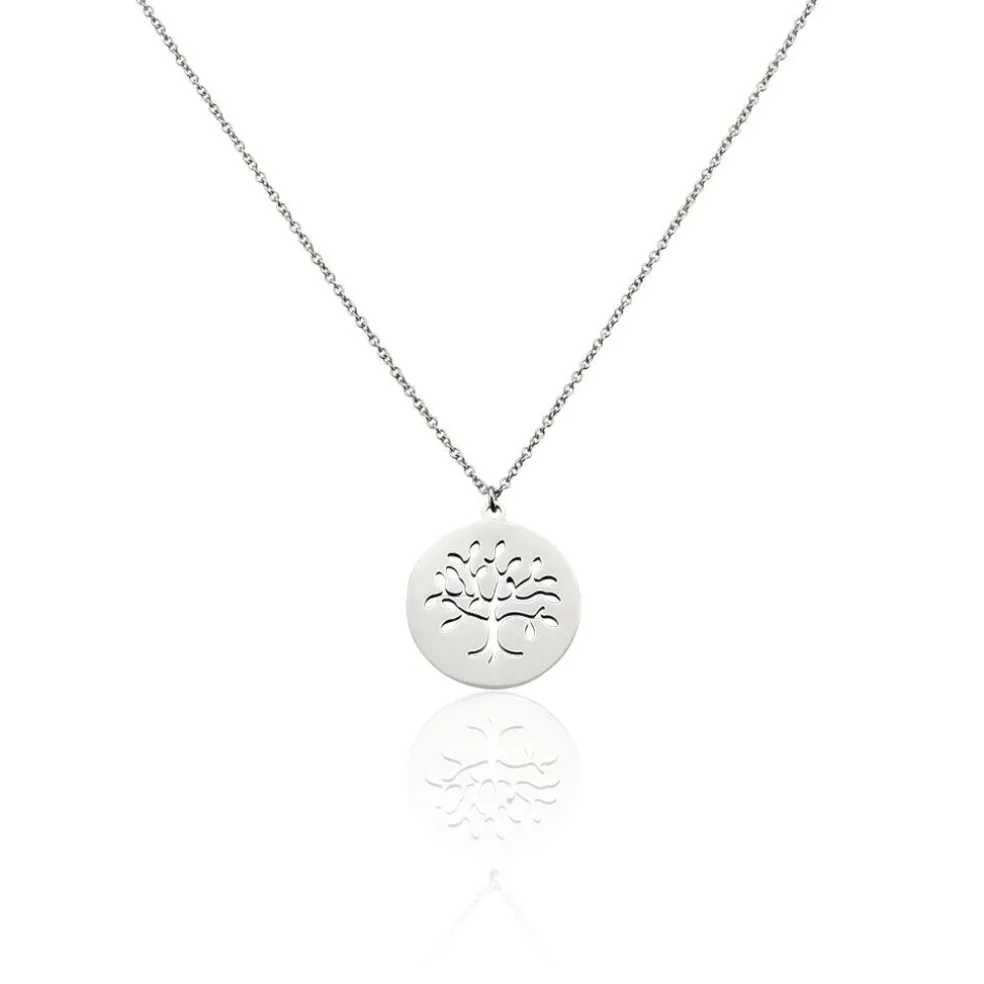 Collier Acier Blanc Ganet