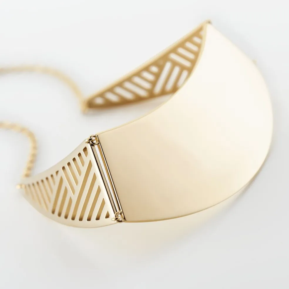 Collier Acier Jaune