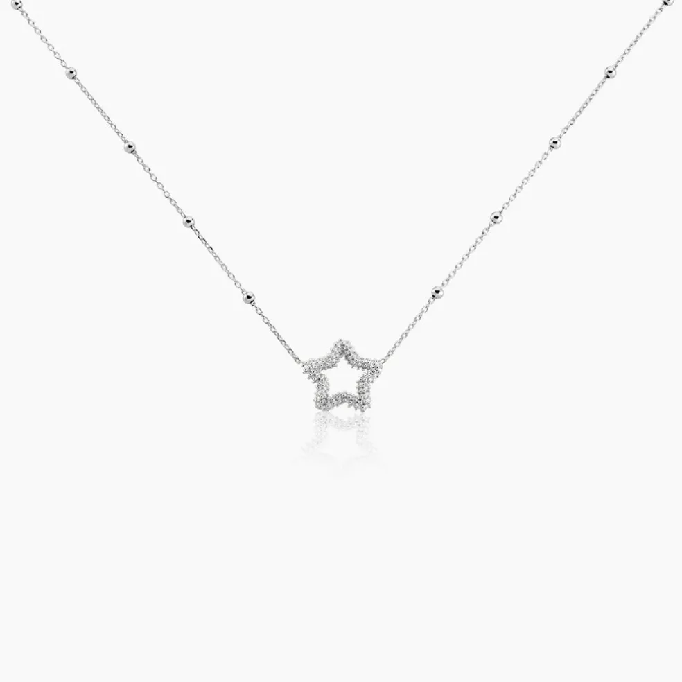 Collier Aella Argent Blanc