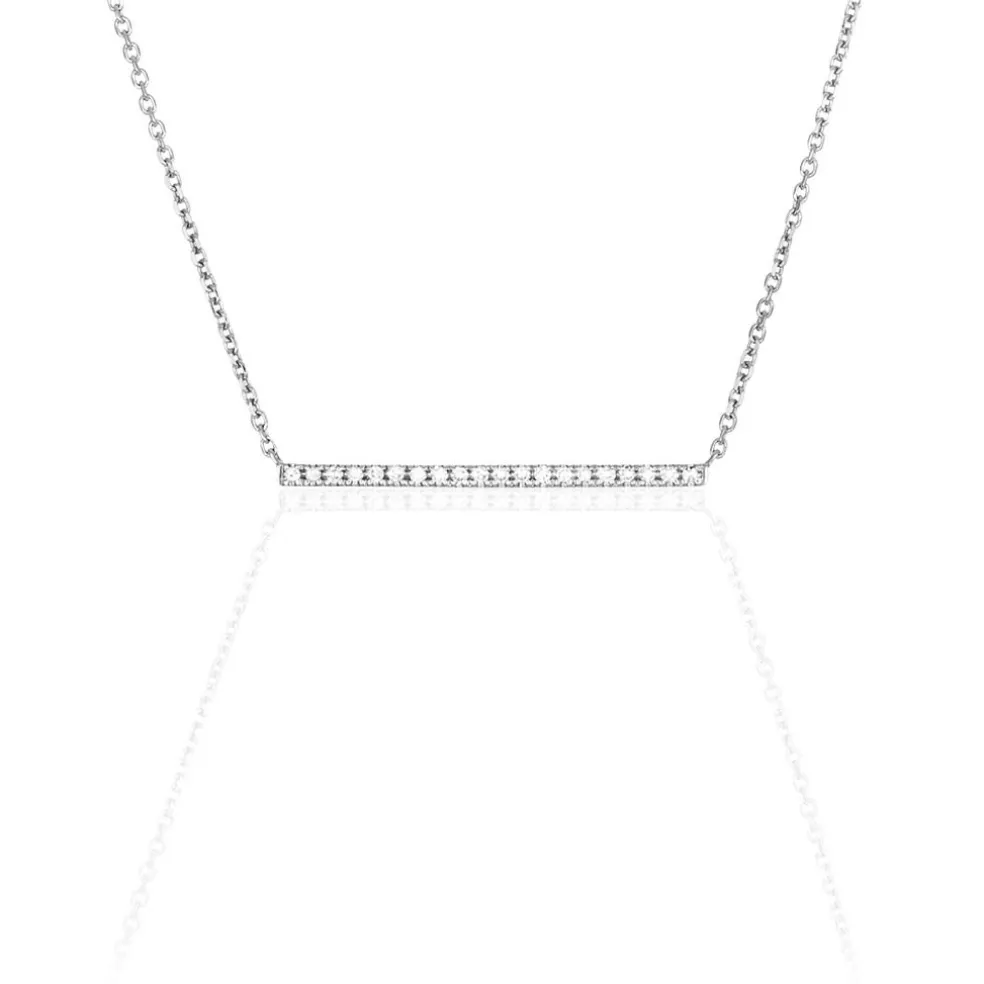 Collier Alayna Or Blanc Diamant