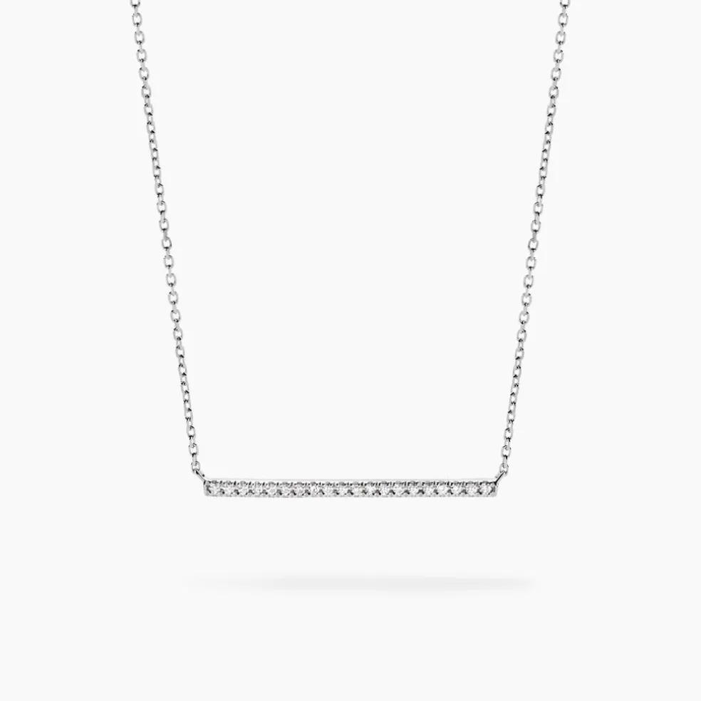 Collier Alayna Or Blanc Diamant