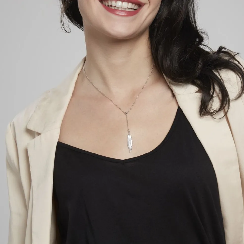 Collier Aliza Argent Blanc