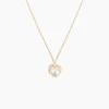 Collier Aloys Or Jaune Perle De Culture Et Oxyde De Zirconium