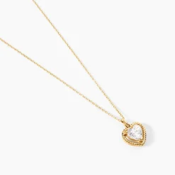 Collier Althea Or Jaune Oxyde De Zirconium