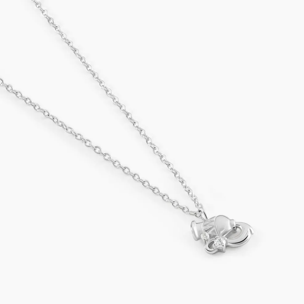 Collier Amalthee Argent Blanc Oxyde De Zirconium