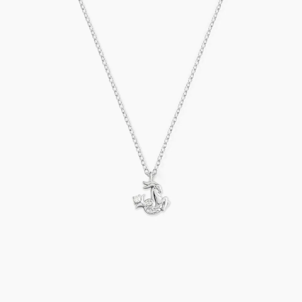 Collier Amalthee Argent Blanc Oxyde De Zirconium
