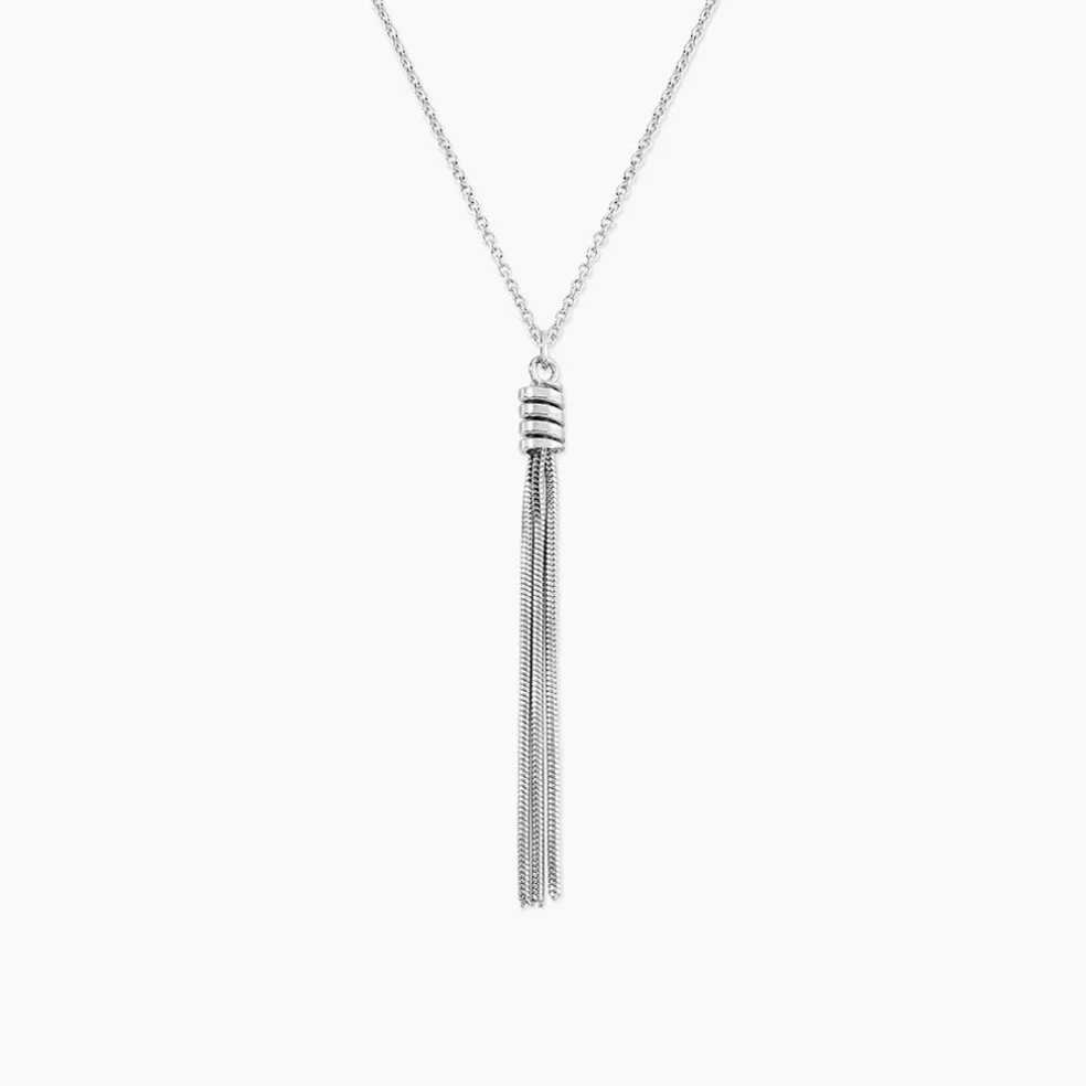 Collier Amaryllis Argent Blanc