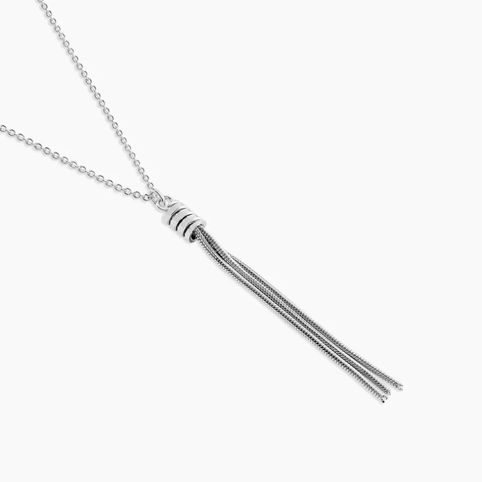 Collier Amaryllis Argent Blanc