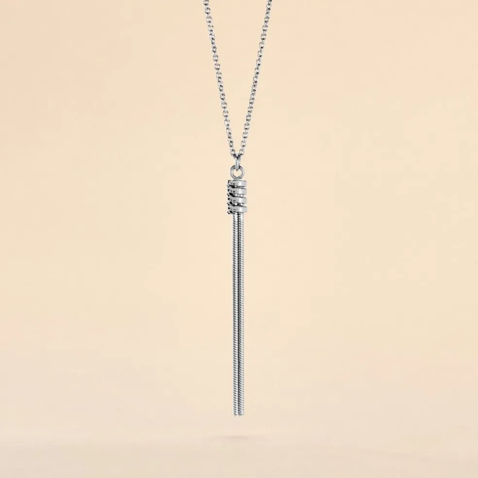 Collier Amaryllis Argent Blanc