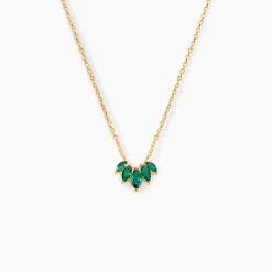 Collier Amazonia Plaqué Or Jaune Oxyde De Zirconium