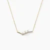 Collier Ambrogio Or Jaune Perle De Culture Oxyde De Zirconium