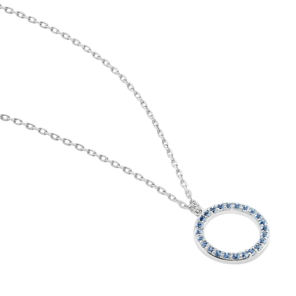 Collier Ambroisie Argent Blanc Oxyde De Zirconium