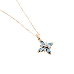 Collier Anabele Or Rose Topaze Oxyde