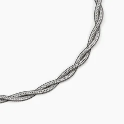 Collier Anaiz Argent Bicolore