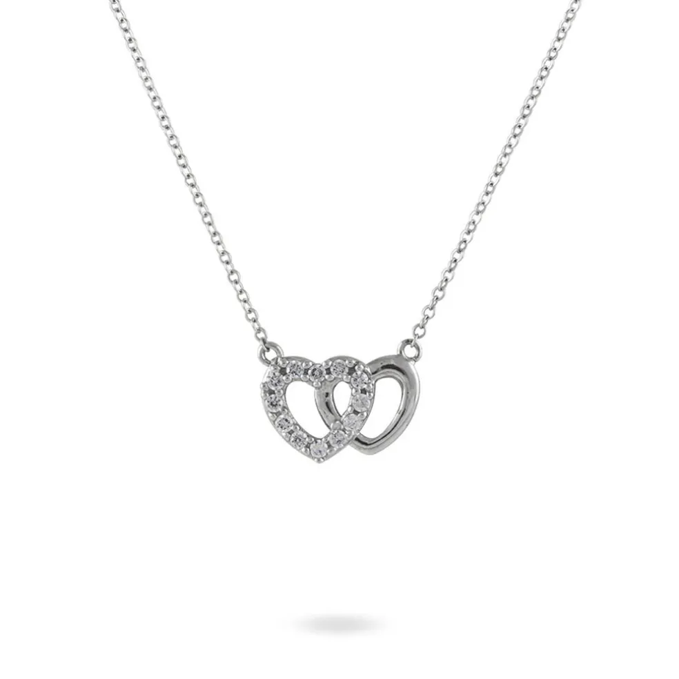 Collier Annae Argent Blanc Oxyde De Zirconium