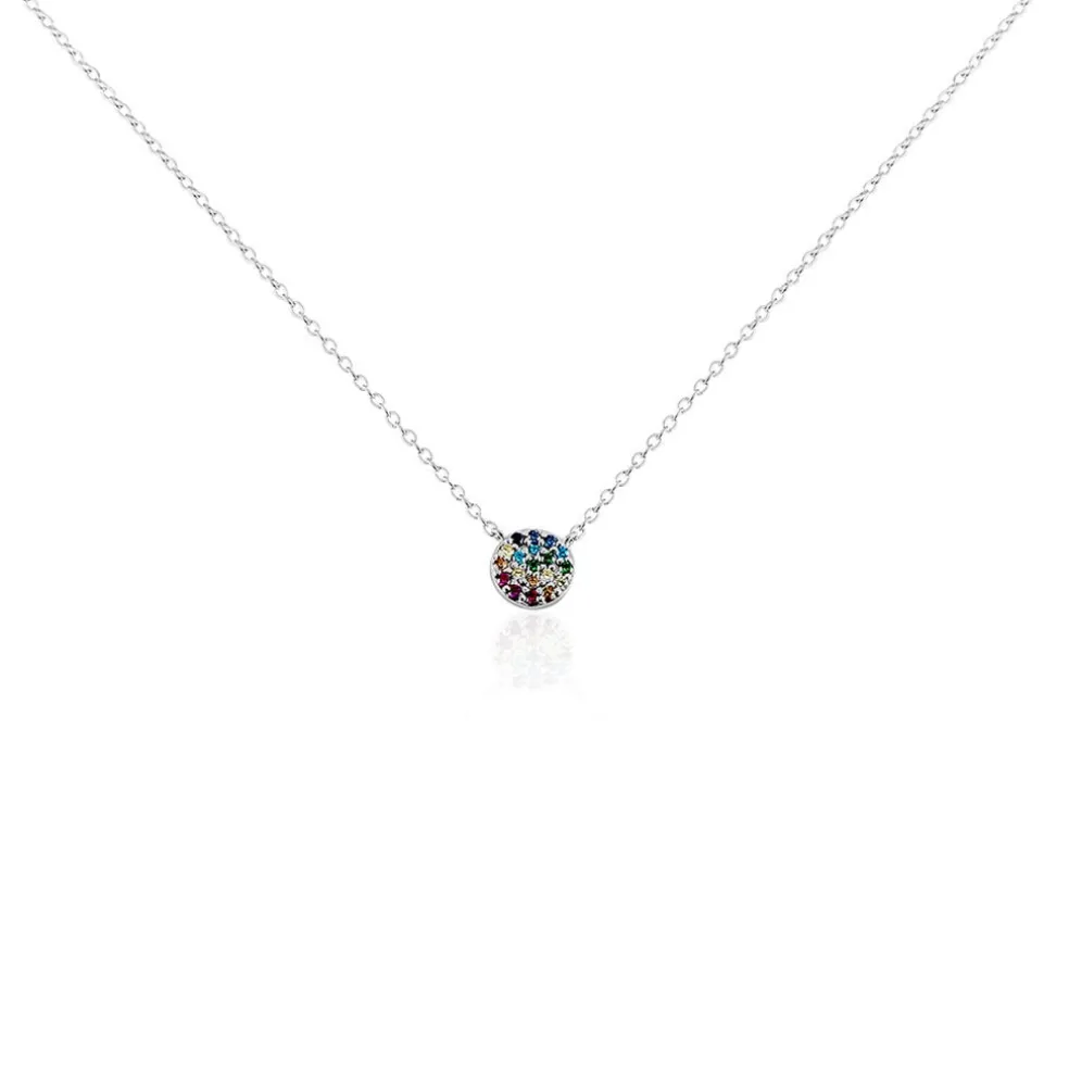 Collier Antonienne Argent Blanc Oxyde De Zirconium