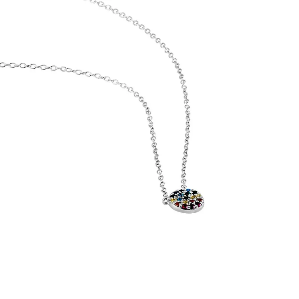 Collier Antonienne Argent Blanc Oxyde De Zirconium