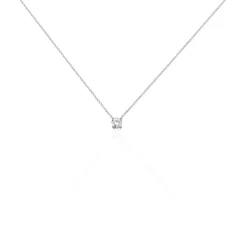 Collier Aphrodite Or Blanc Diamant
