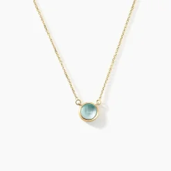 Collier Arenale Or Jaune Topaze