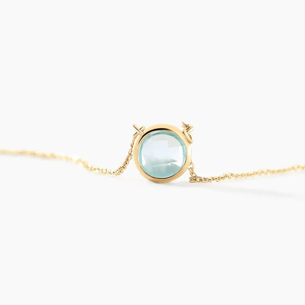 Collier Arenale Or Jaune Topaze