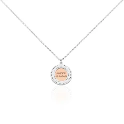Collier Argent Bicolore Teodoro