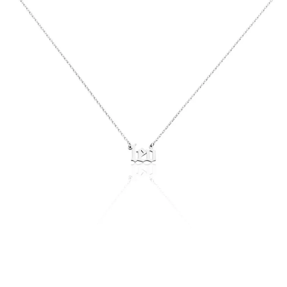 Collier Argent Blanc Astro