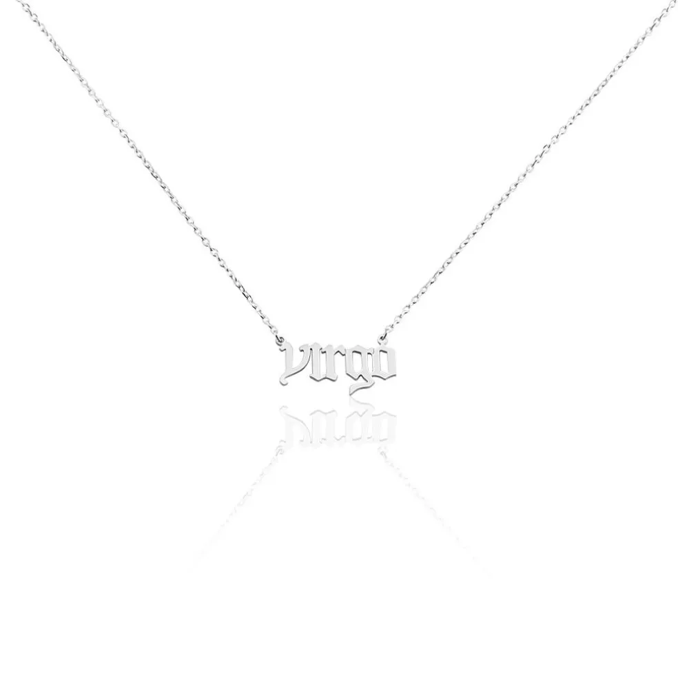 Collier Argent Blanc Astro
