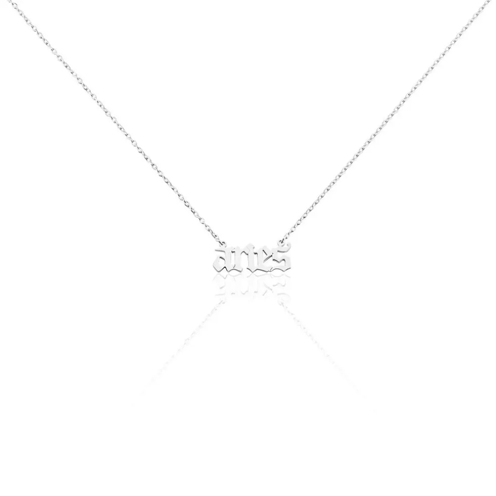 Collier Argent Blanc Astro