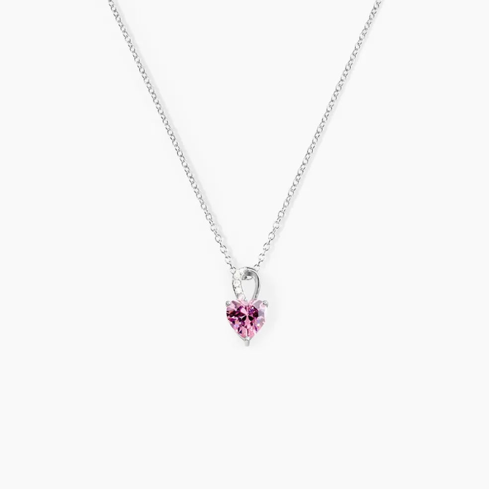 Collier Argent Blanc Atieno Oxyde De Zirconium