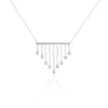 Collier Argent Blanc Edvard Oxydes De Zirconium
