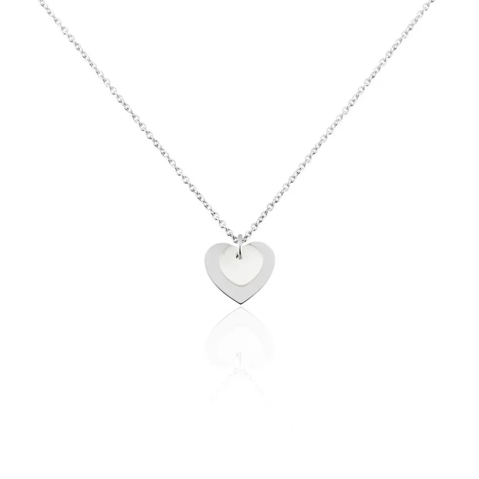 Collier Argent Blanc Ikaria Nacre