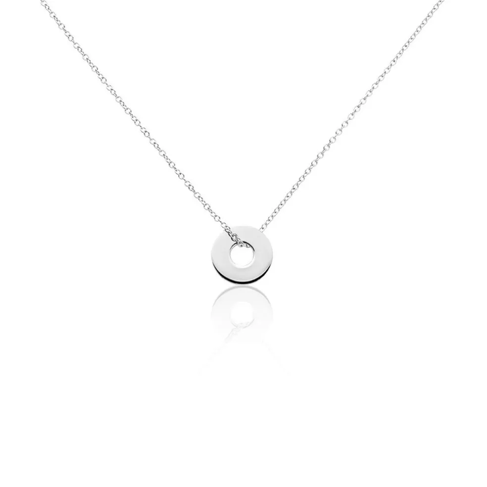 Collier Argent Blanc Isandro