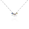 Collier Argent Blanc Paulino Pierres Artificelles