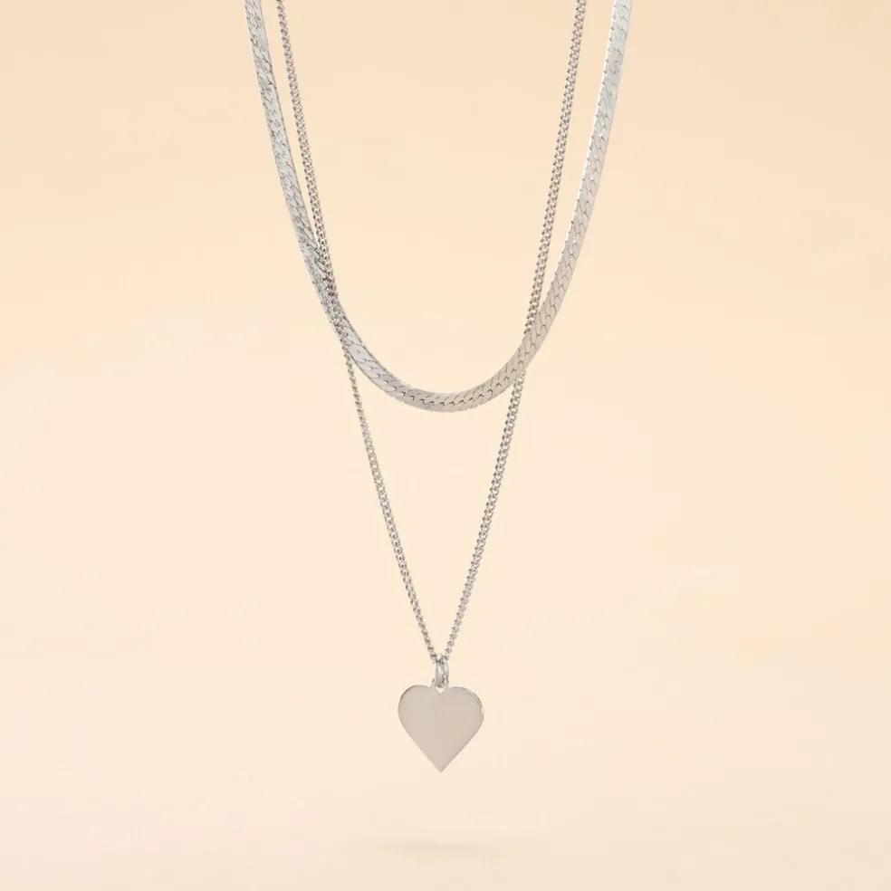 Collier Argent Blanc Sapphira